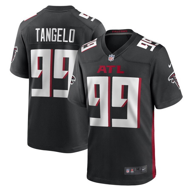 mens nike black derrick tangelo atlanta falcons game player jersey